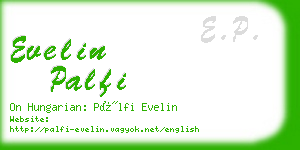 evelin palfi business card